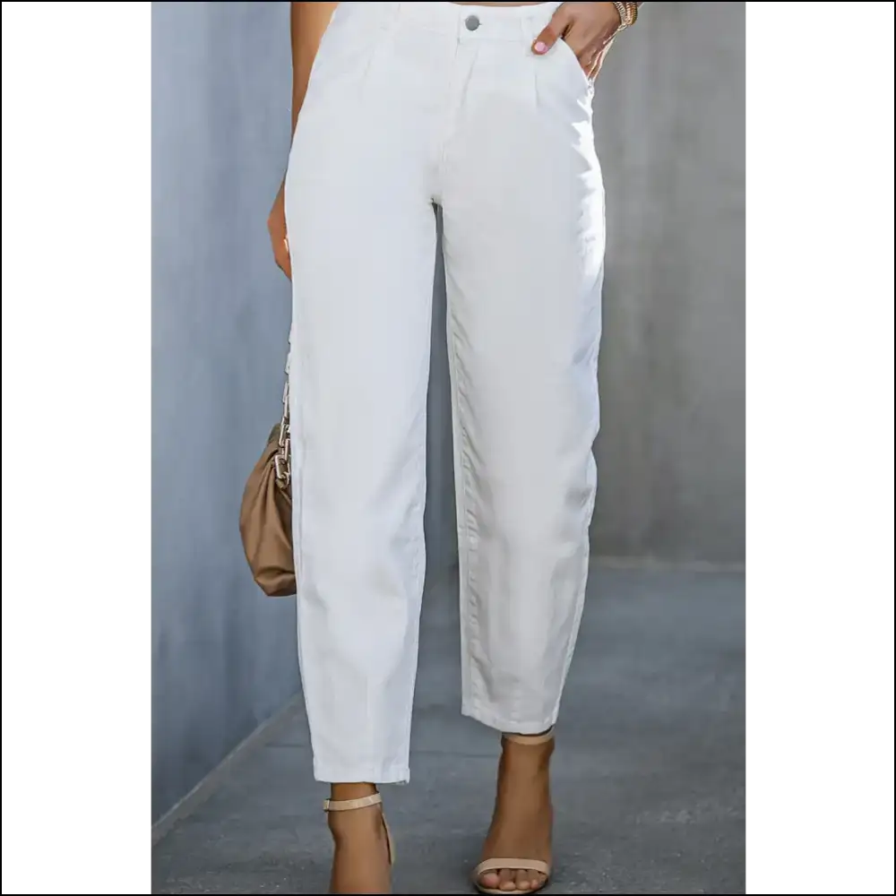 Chic High-waist Straight Jeans: your Rearโs New Best Friend! ๐ - Jeans on Sale Worldwide Shipping
