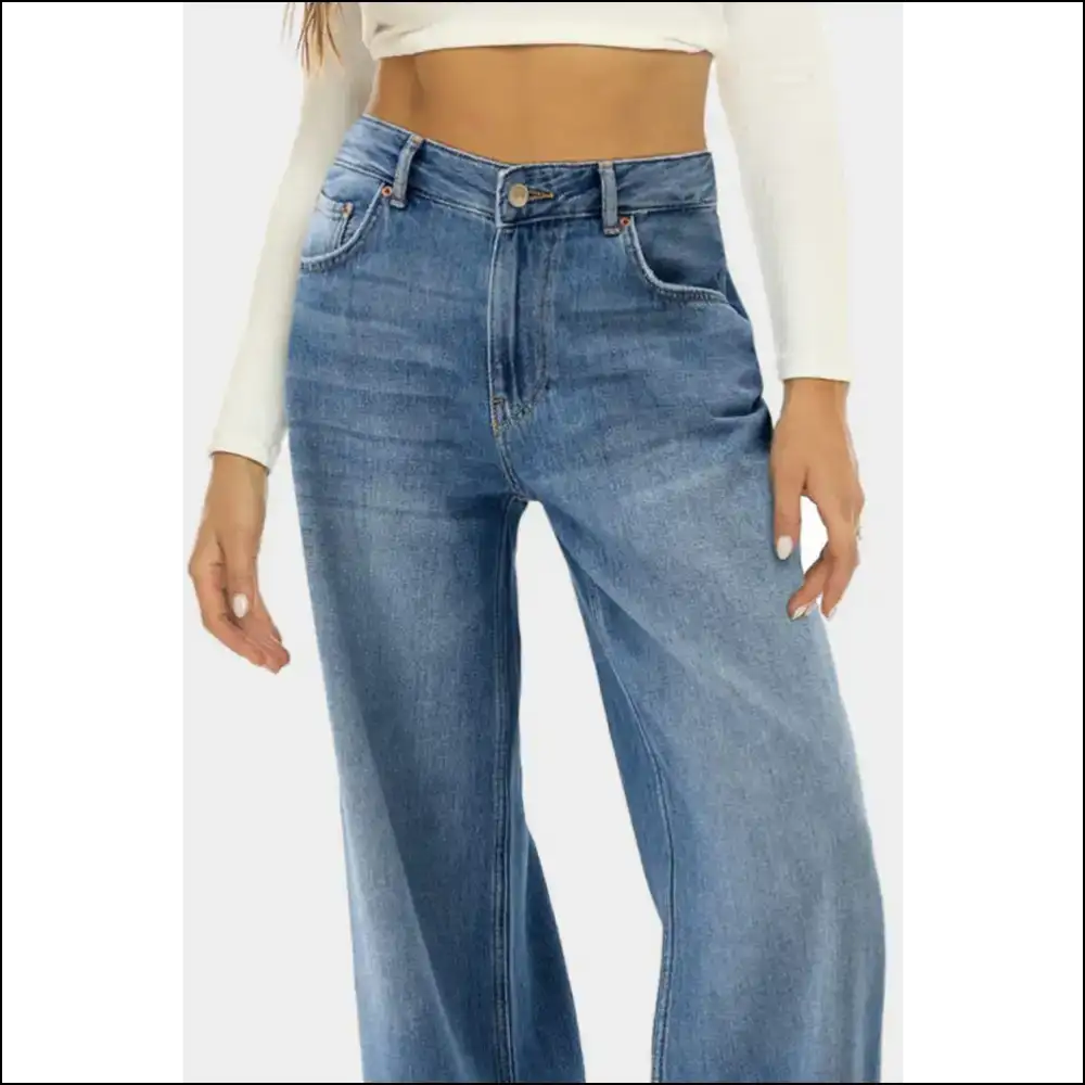 Chic High Waist Wide Leg Jeans: Strut your Stuff Comfortably Fabulous! π - Jeans on Sale Worldwide Shipping