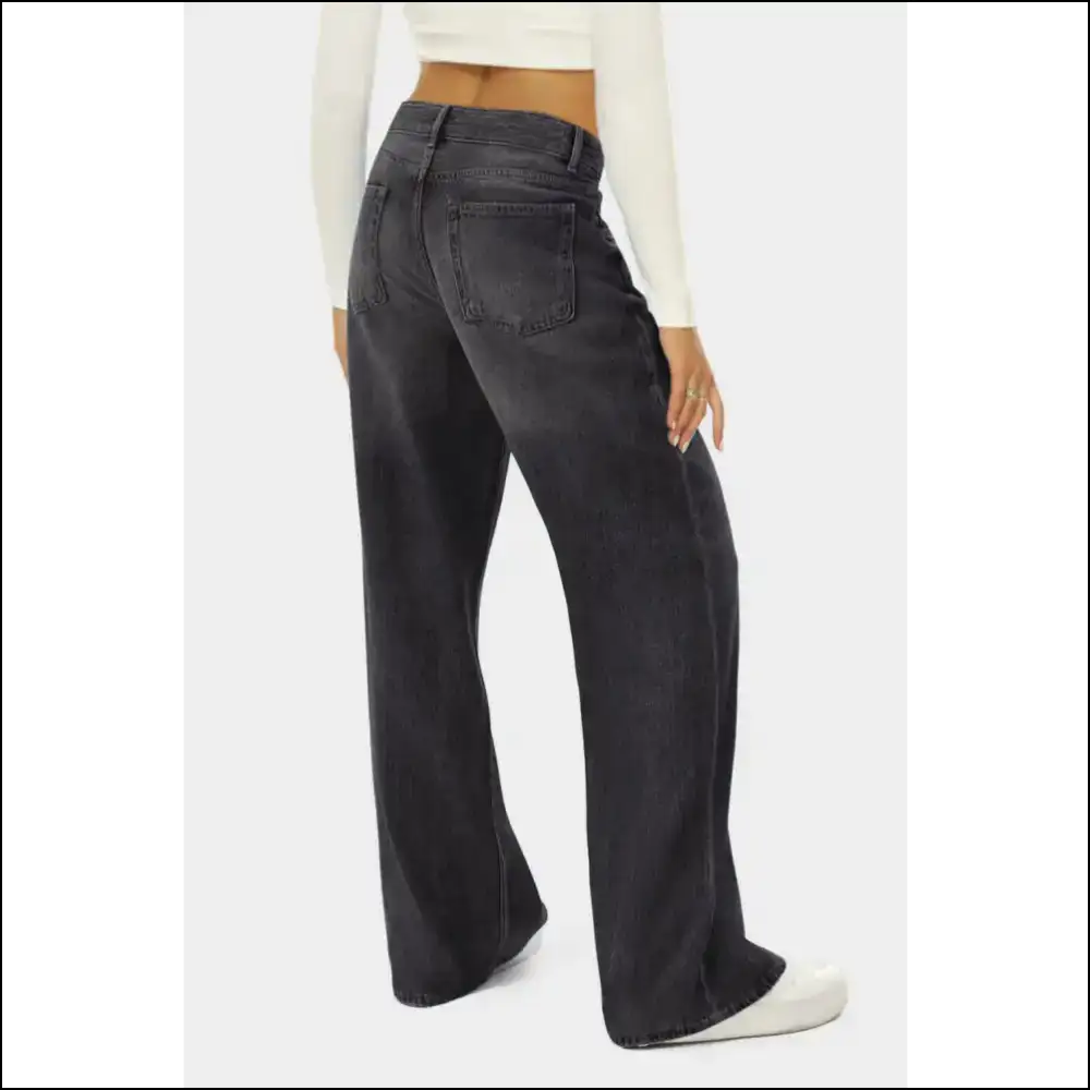 Chic High Waist Wide Leg Jeans: Strut your Stuff Comfortably Fabulous! π - Jeans on Sale Worldwide Shipping