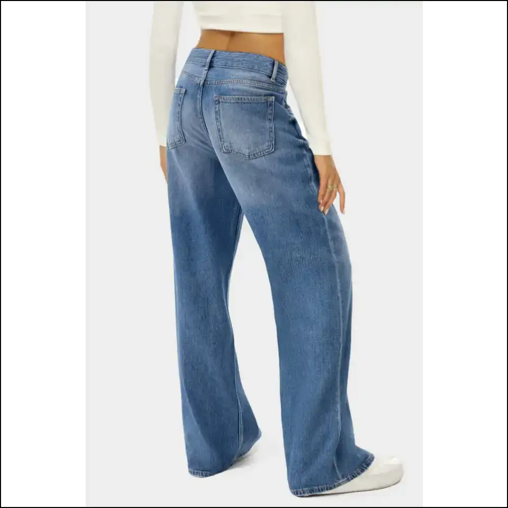 Chic High Waist Wide Leg Jeans: Strut your Stuff Comfortably Fabulous! π - Jeans on Sale Worldwide Shipping