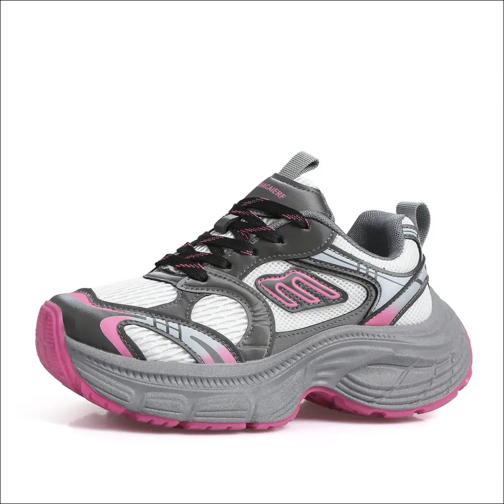 Chic Letter Lace-up Round Toe Athletic Shoes - on Sale Worldwide Shipping