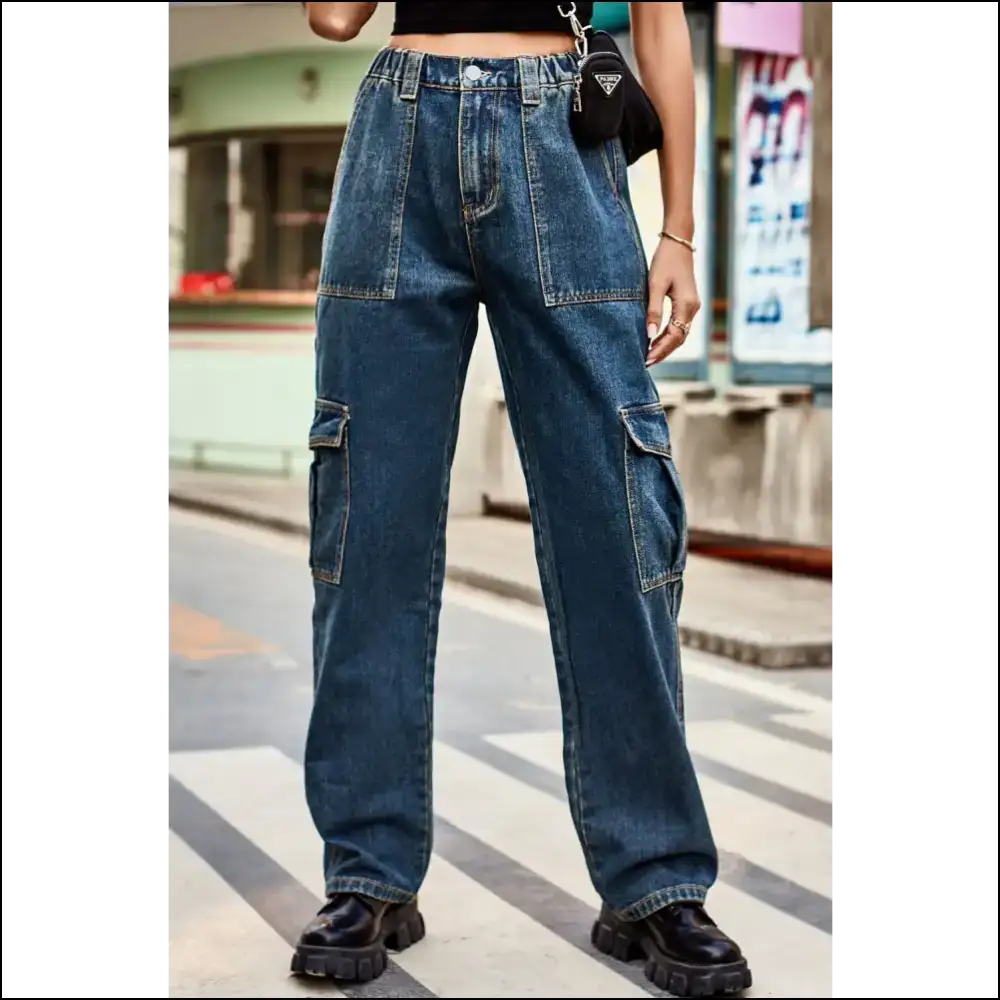 Chic Loose Fit Long Pants: Comfort that Makes you Forget your Ex! ππ - Medium / Xl - Jeans on Sale Worldwide Shipping