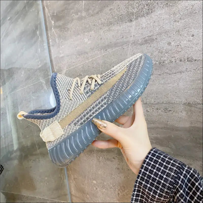 Chic Mesh Lace-up Platform Athletic Shoes - on Sale Worldwide Shipping