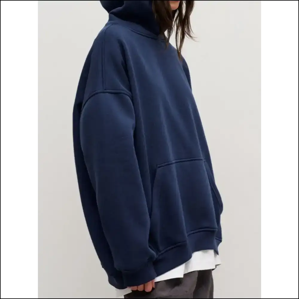 Chic Pocketed Dropped Shoulder Long Sleeve Hoodie - Hoodies Sweatshirts & on Sale Worldwide Shipping
