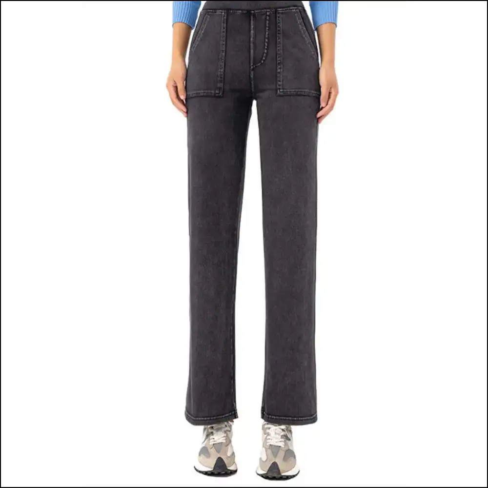 Chic Pocketed Long Jeans: where Comfort Meets Curvaceous Chaos! ππ₯ - Jeans on Sale Worldwide Shipping
