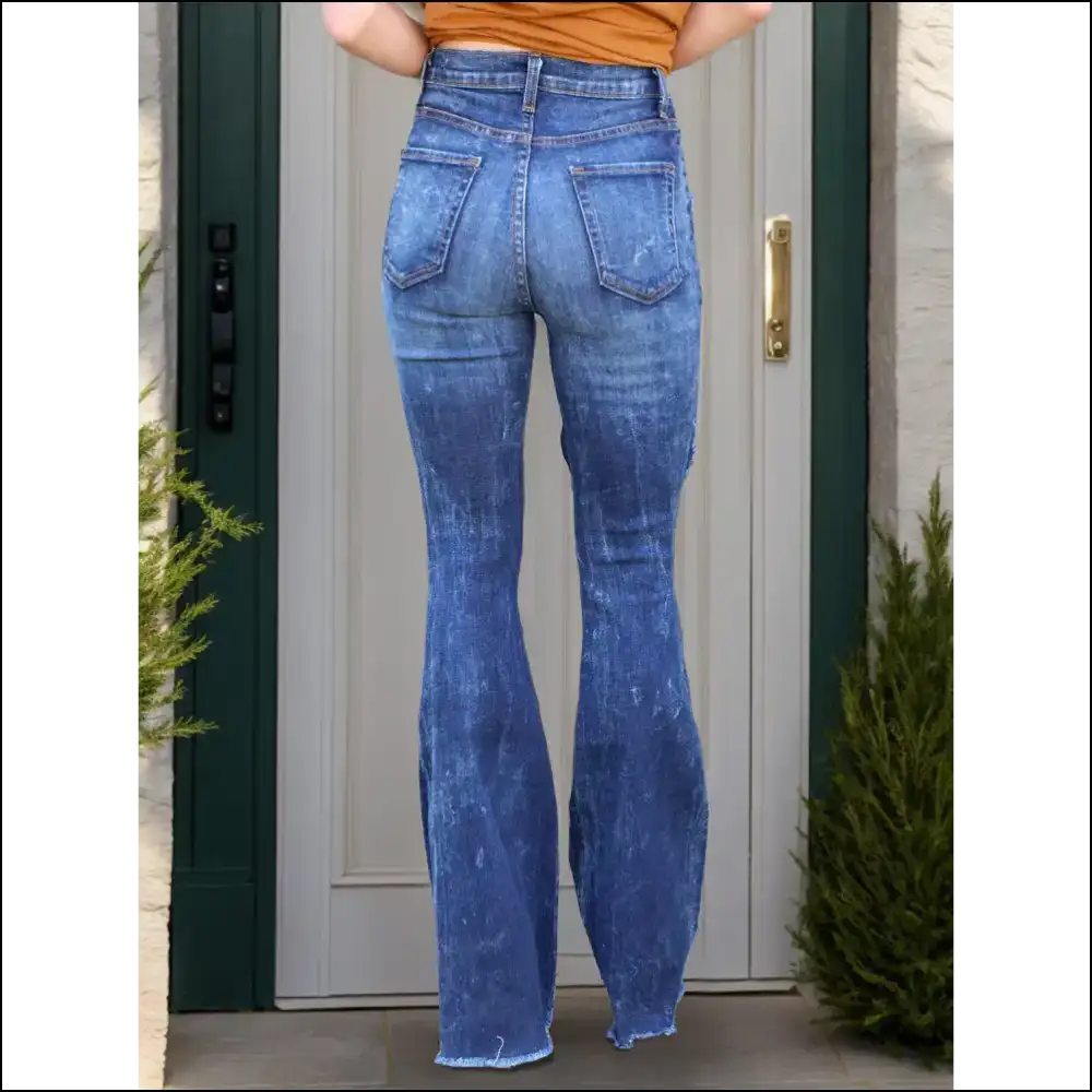 Chic Raw Hem Distressed Jeans: where Comfort Meets Omg do i Look Good?’ 😎✨ - Jeans on Sale Worldwide Shipping