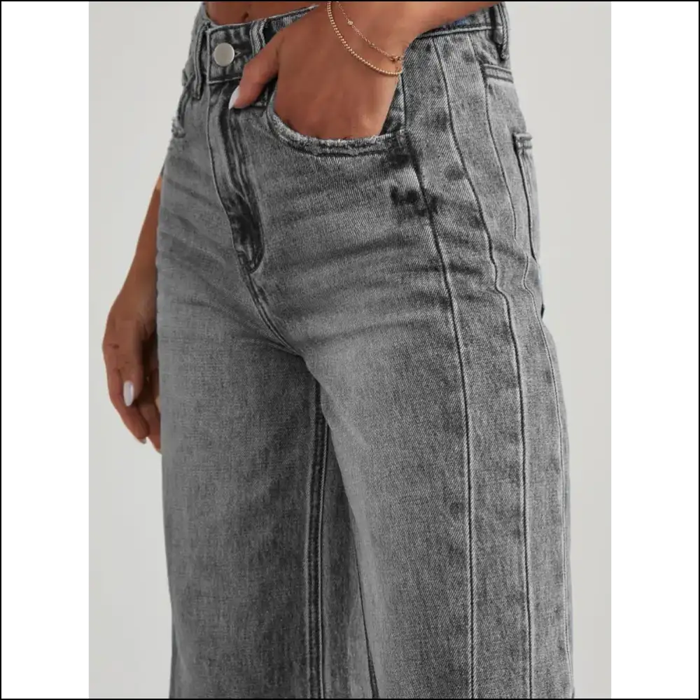 Chic Raw Hem Jeans: Because Even Lemons Deserve a Stylish Companion ππ - Jeans on Sale Worldwide Shipping