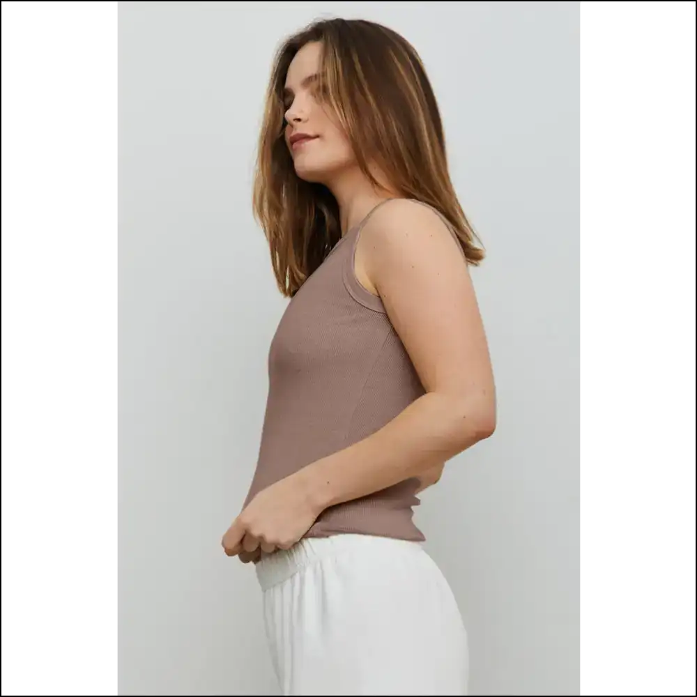 Chic Ribbed Cropped Tank for Trendy Women - Tops on Sale Worldwide Shipping