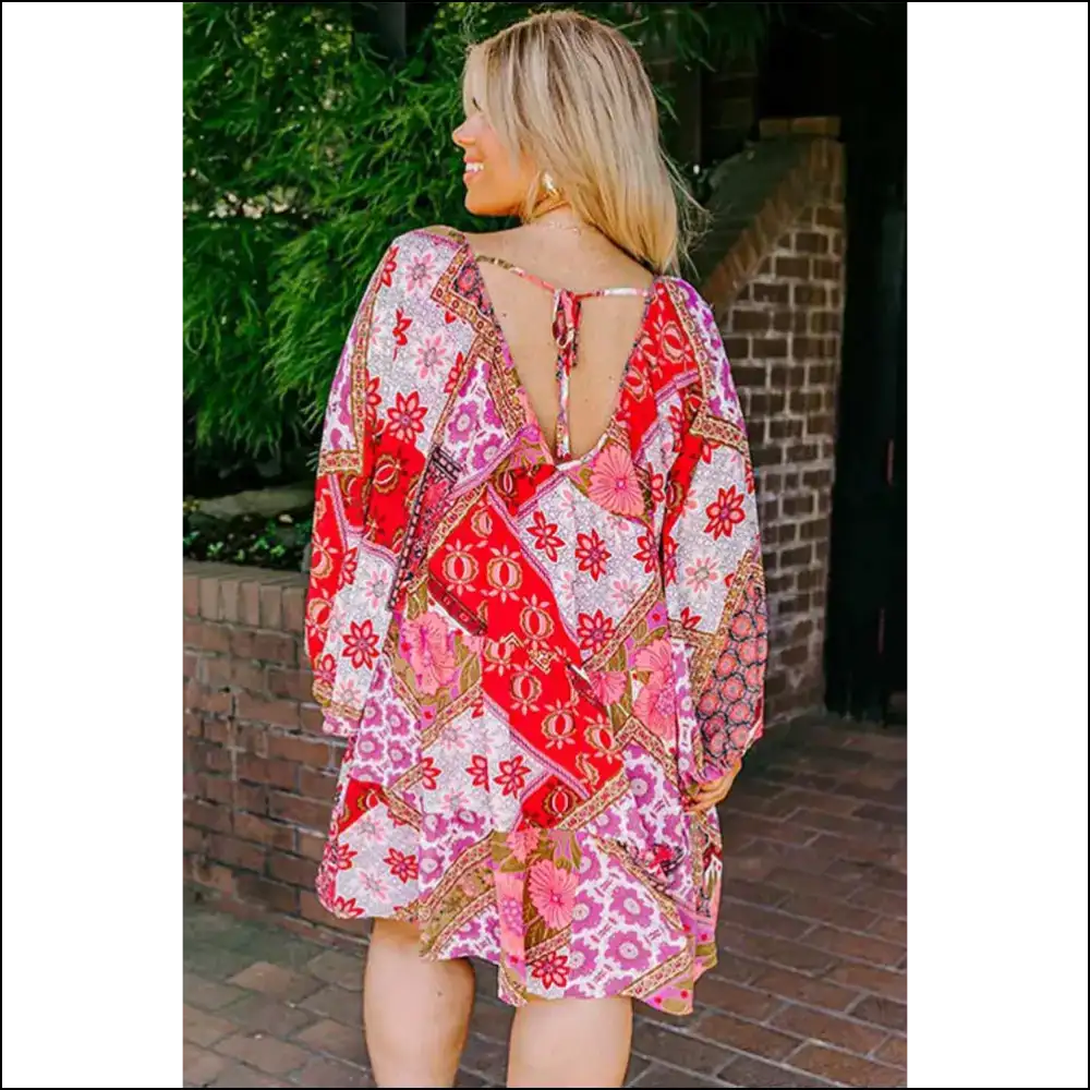 Chic Rose Floral Dress: Finally a Dress that Likes your Rolls 🌹 - Plus Size Dresses on Sale Worldwide Shipping