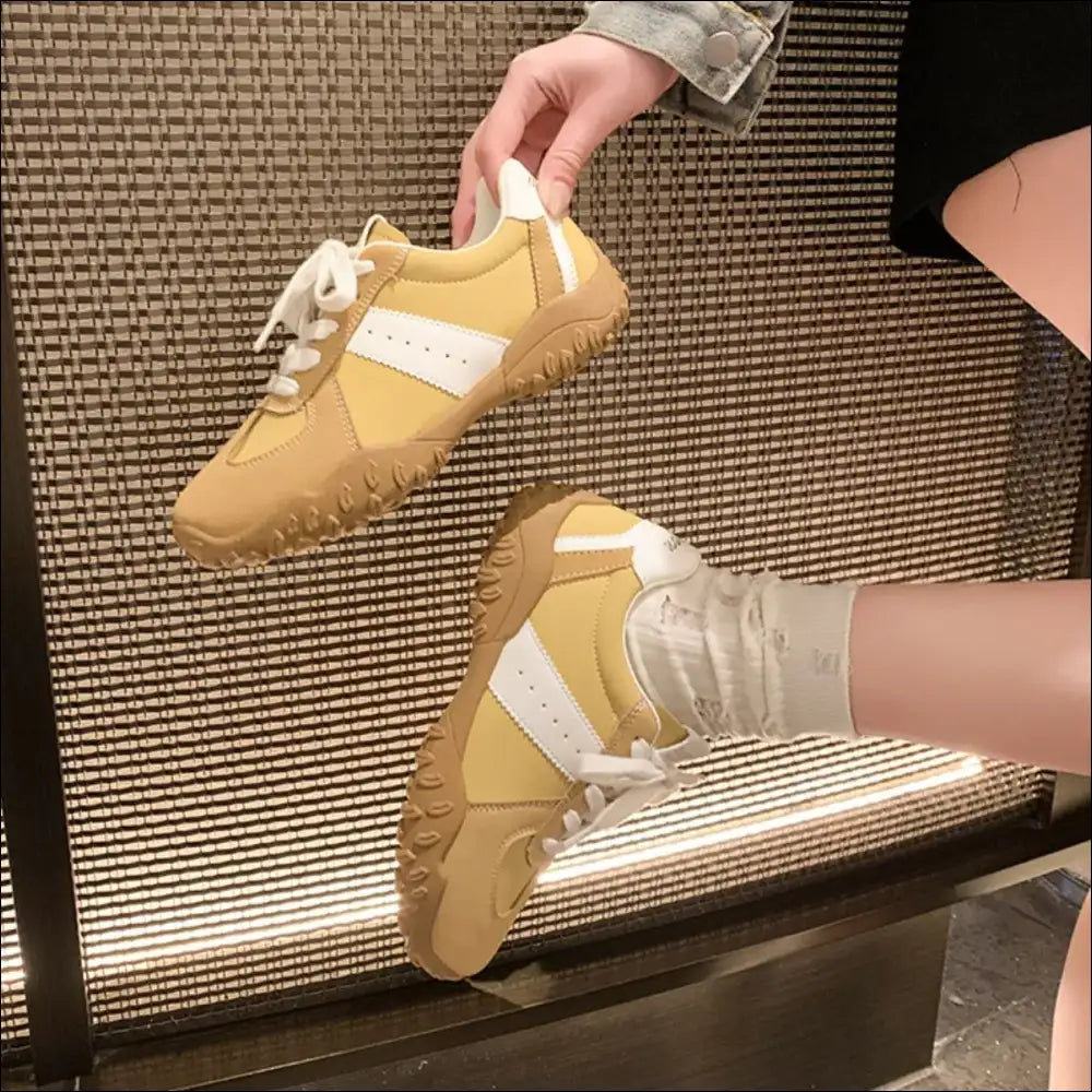 Chic Round Toe Flats for All-day Comfort - Yellow / 35(us4) - Athletic Shoes on Sale Worldwide Shipping