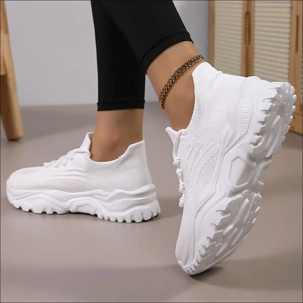 Chic Round Toe Platform Athletic Shoes - on Sale Worldwide Shipping
