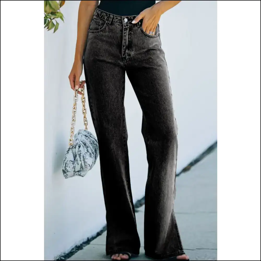 Chic Side Slit Jeans: your Pocket-savvy Style Sidekick Awaits! ππ - Jeans on Sale Worldwide Shipping