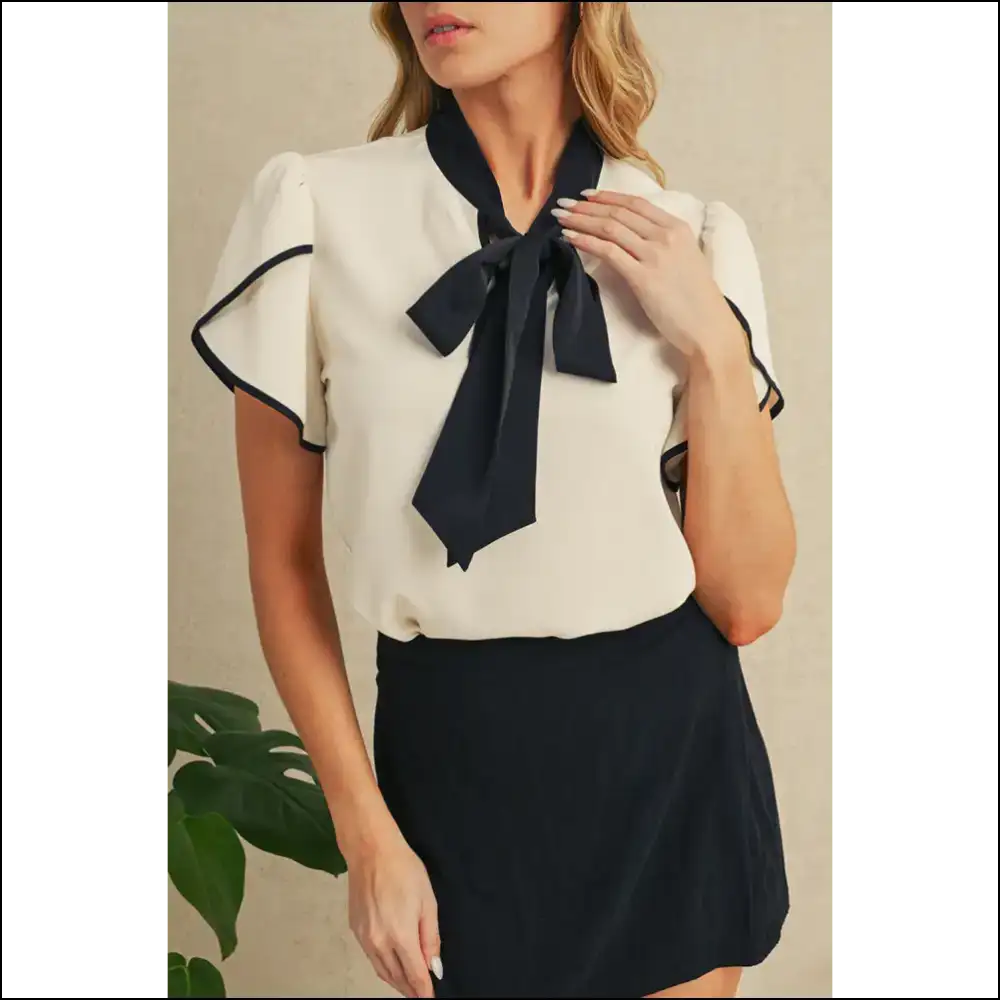 Chic White Bowknot Neck: so Fabulous it Hurts π Needful Things - s - Blouses on Sale Worldwide Shipping