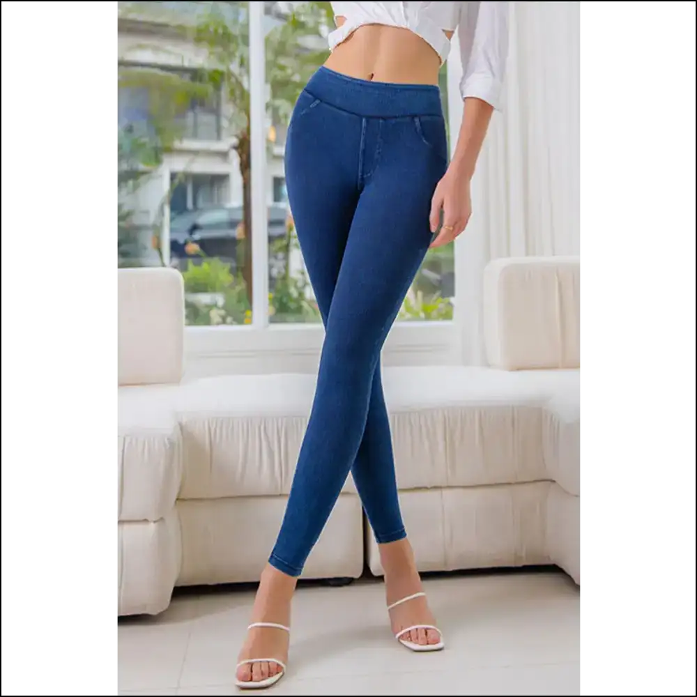 Confidently Curved: the High Waist Skinny Jeans that Dare you to Strut! π - on Sale Worldwide Shipping