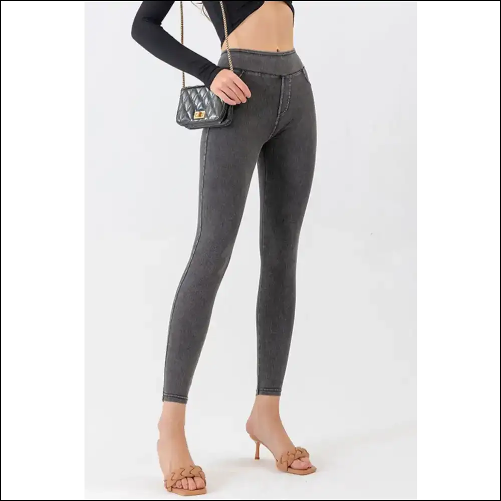 Confidently Curved: the High Waist Skinny Jeans that Dare you to Strut! π - Dark Gray / Xs - on Sale Worldwide Shipping