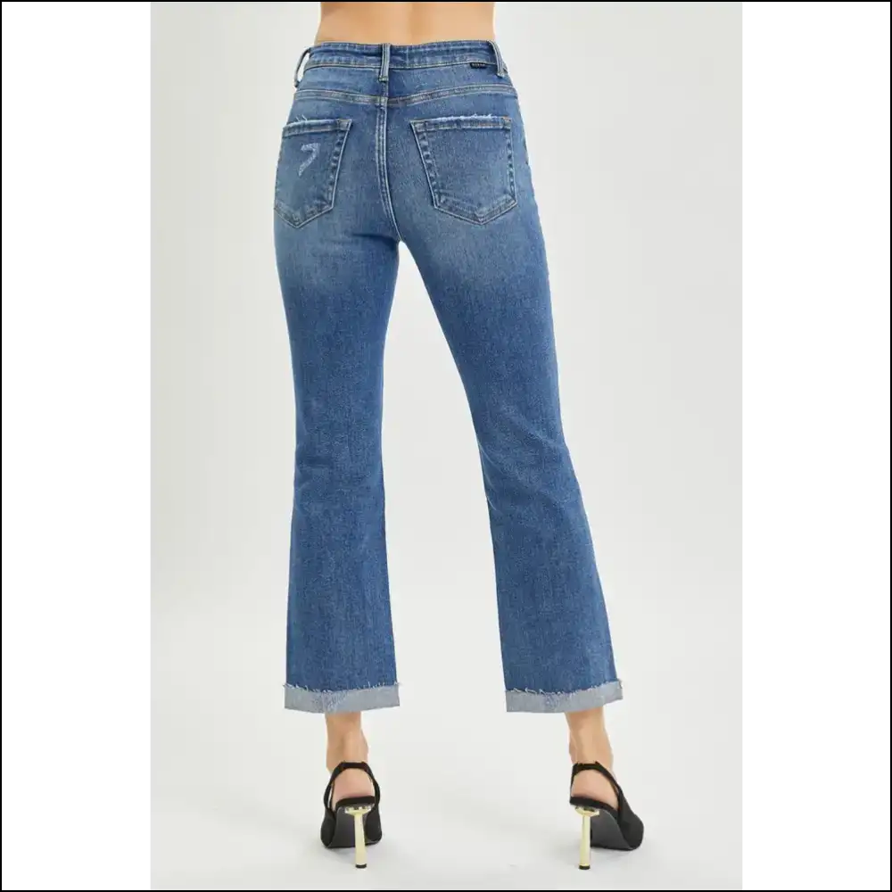Cropped Bootcut Jeans: Confidence with a Button Fly Twist β Style Beware! ππ - Jeans on Sale Worldwide Shipping