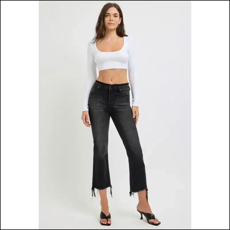 Cropped Flare Jeans that Make your Inner Fashionista Scream Yas Queen! πβ¨ - on Sale Worldwide Shipping