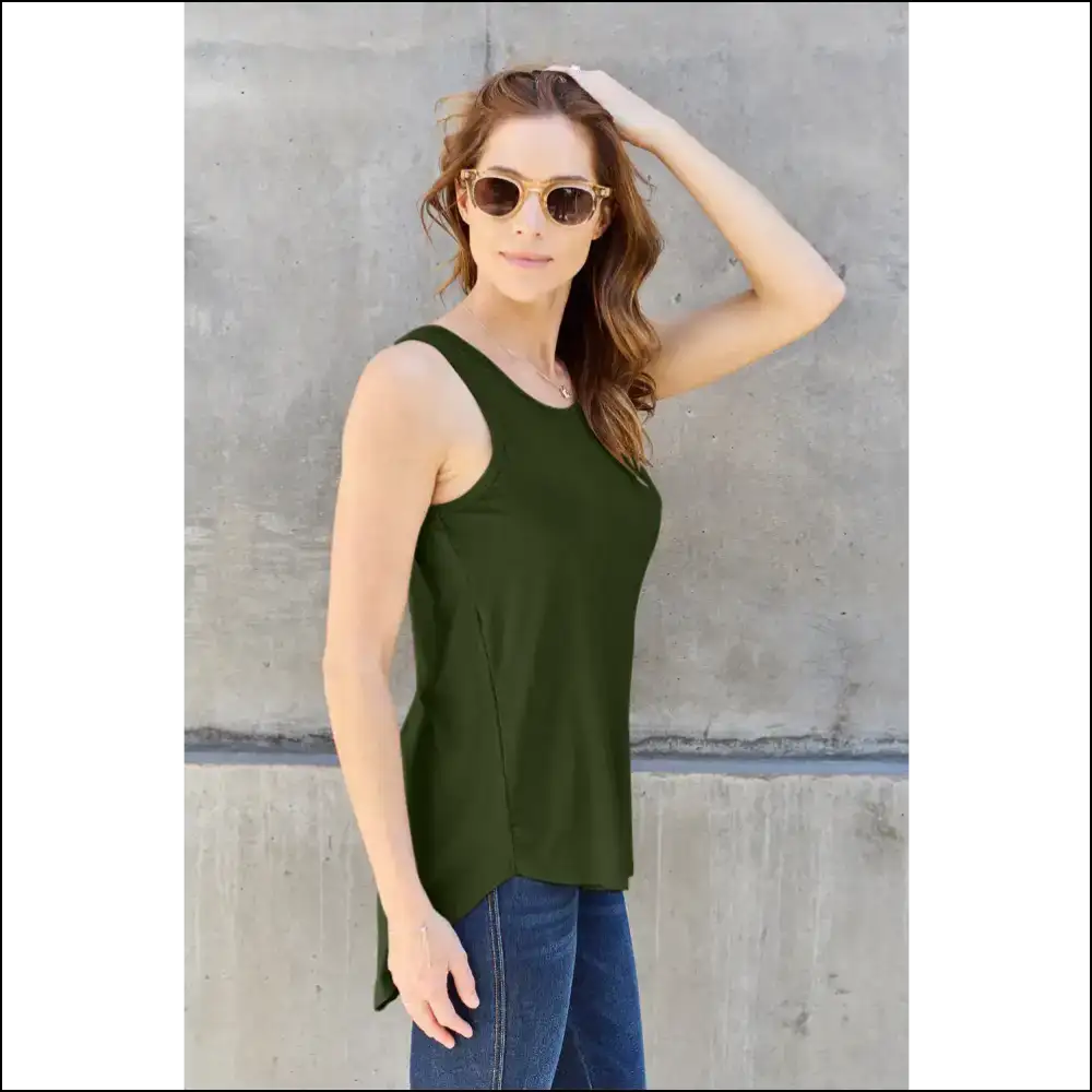 Curvy Confidence Round Neck Tank - your New Bae! - Tops on Sale Worldwide Shipping