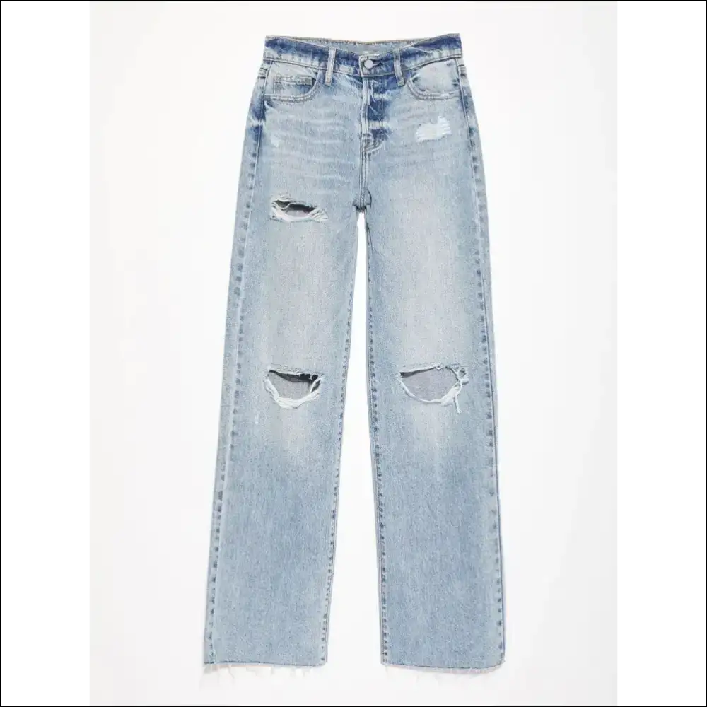 Distressed Straight Leg Jeans: Embrace Chic Without the Bank Heist ๐ธ๐ - Jeans on Sale Worldwide Shipping