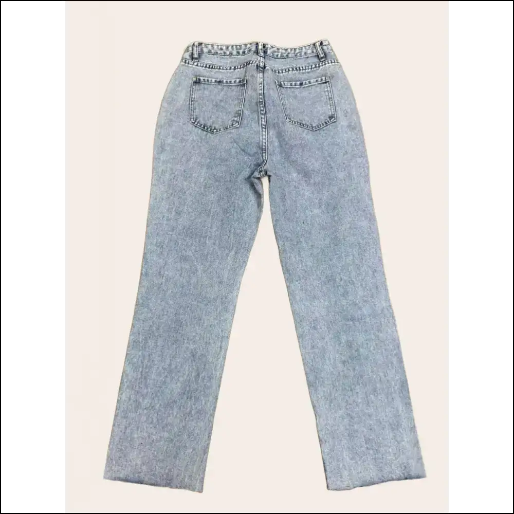 Distressed Straight Leg Jeans: Embrace Chic Without the Bank Heist ๐ธ๐ - Jeans on Sale Worldwide Shipping