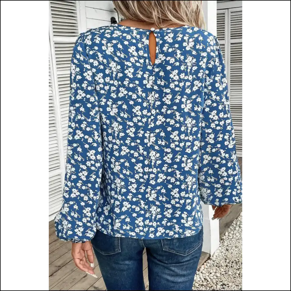 Ditsy Floral Doom Bloom: a Needful Things Must-have 🌼💀 - Blouses on Sale Worldwide Shipping