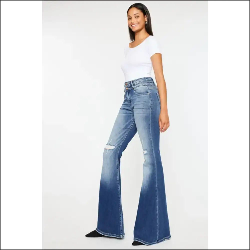 Diva Alert: Unleash your Inner Kancan High Rise Queen in Flare Jeans! πβ¨ - Jeans on Sale Worldwide Shipping