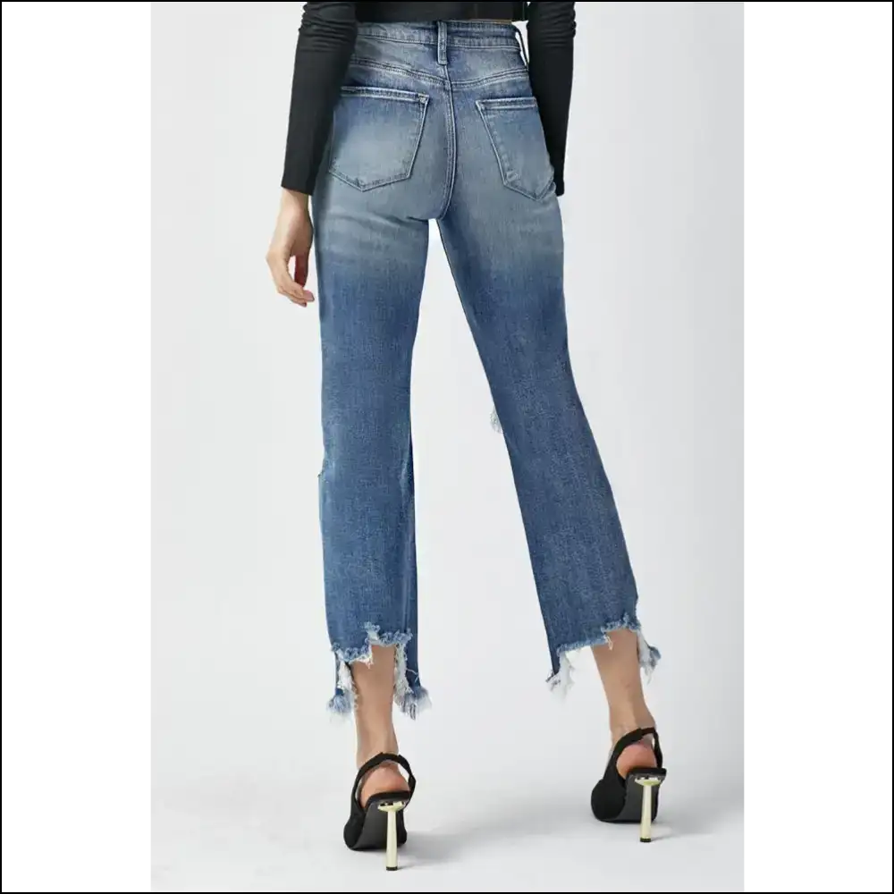 Elevate your Style with Risen High Waist Jeans - New Bff! 👖✨ - on Sale Worldwide Shipping