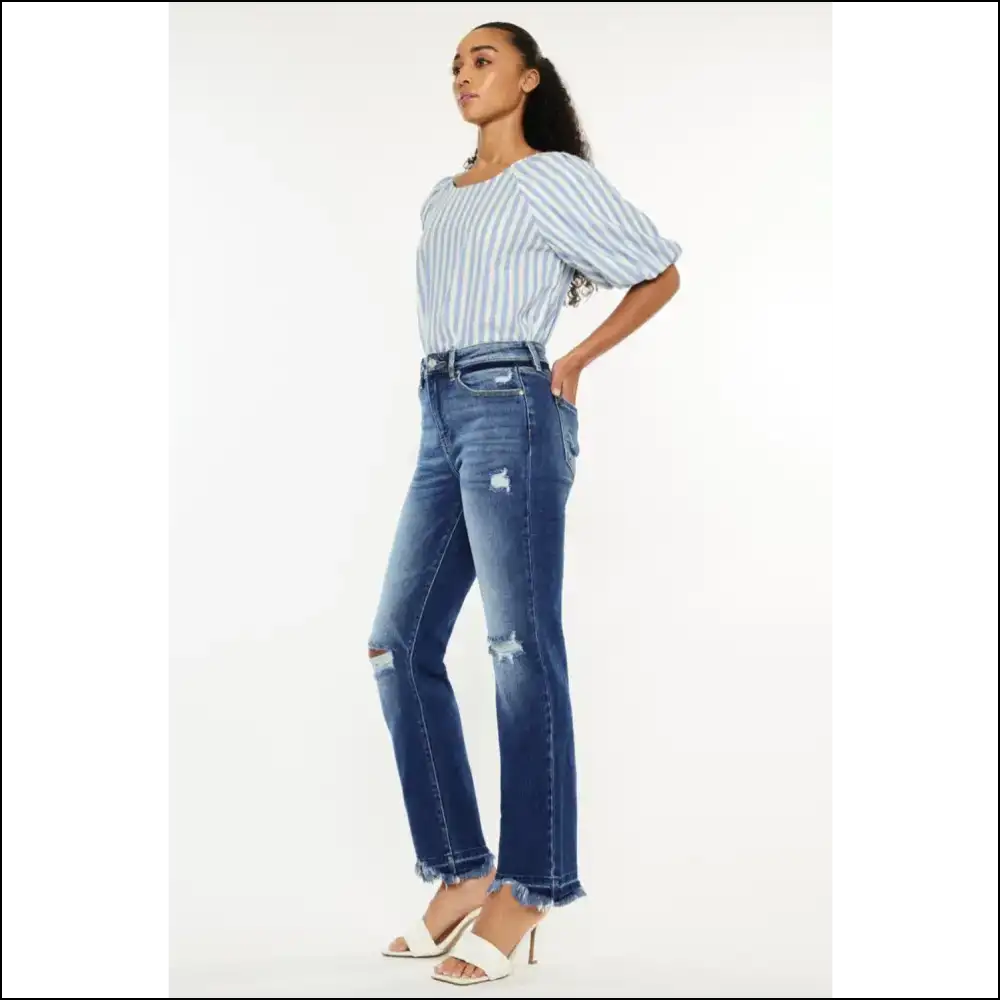 Elevate your Wardrobe with Kancan High Rise Distressed Jeans of Glory! πβ¨ - on Sale Worldwide Shipping