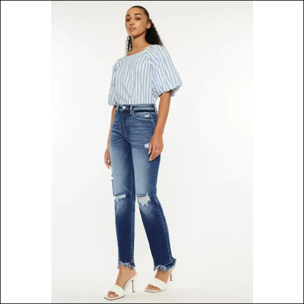Elevate your Wardrobe with Kancan High Rise Distressed Jeans of Glory! πβ¨ - on Sale Worldwide Shipping
