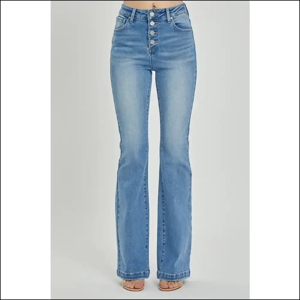 Embrace the Butt: Risen High Rise Button Fly Jeans that Hug you Back! - on Sale Worldwide Shipping
