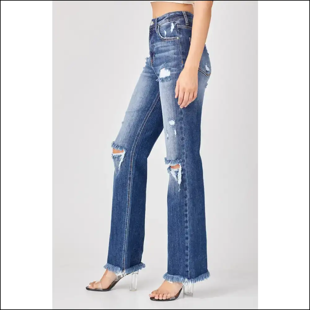 Embrace the Distress with Needful Things Raw Hem Jeans β your Inner Rebel Awaits! πβ¨ - on Sale Worldwide Shipping