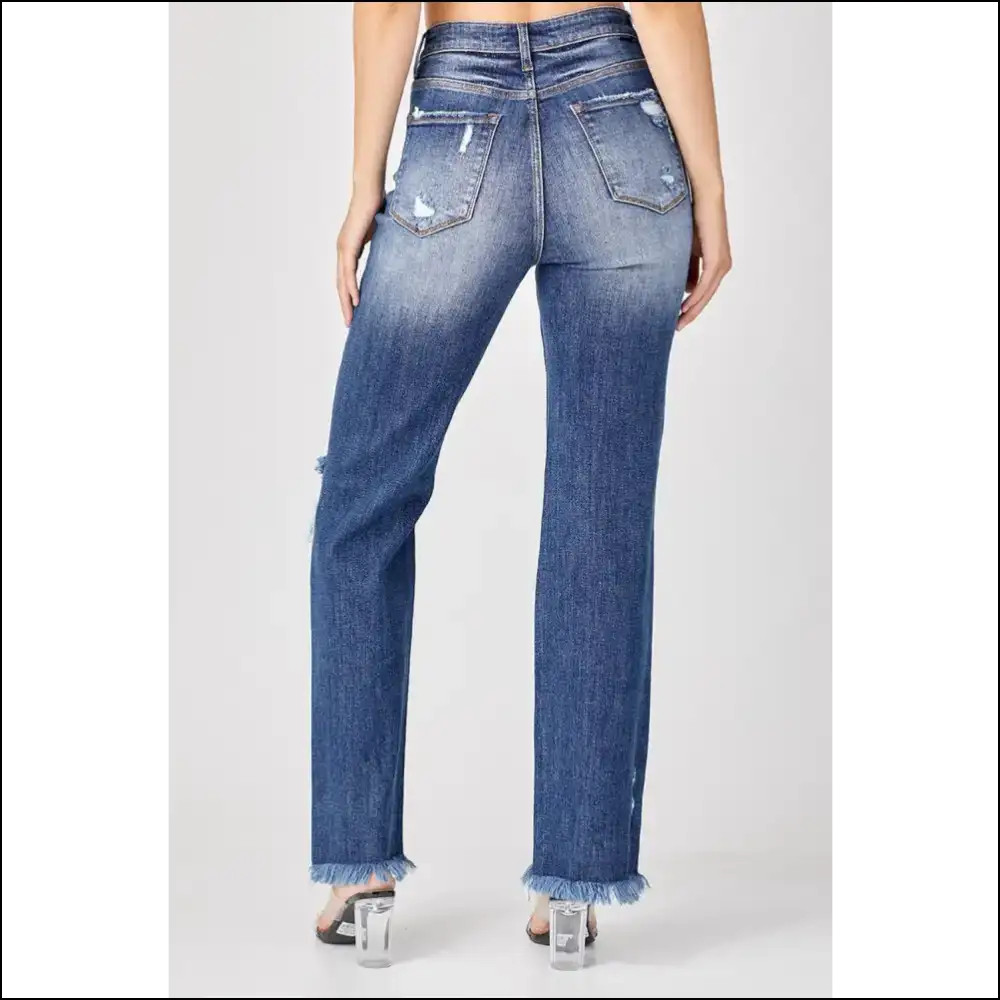 Embrace the Distress with Needful Things Raw Hem Jeans β your Inner Rebel Awaits! πβ¨ - on Sale Worldwide Shipping