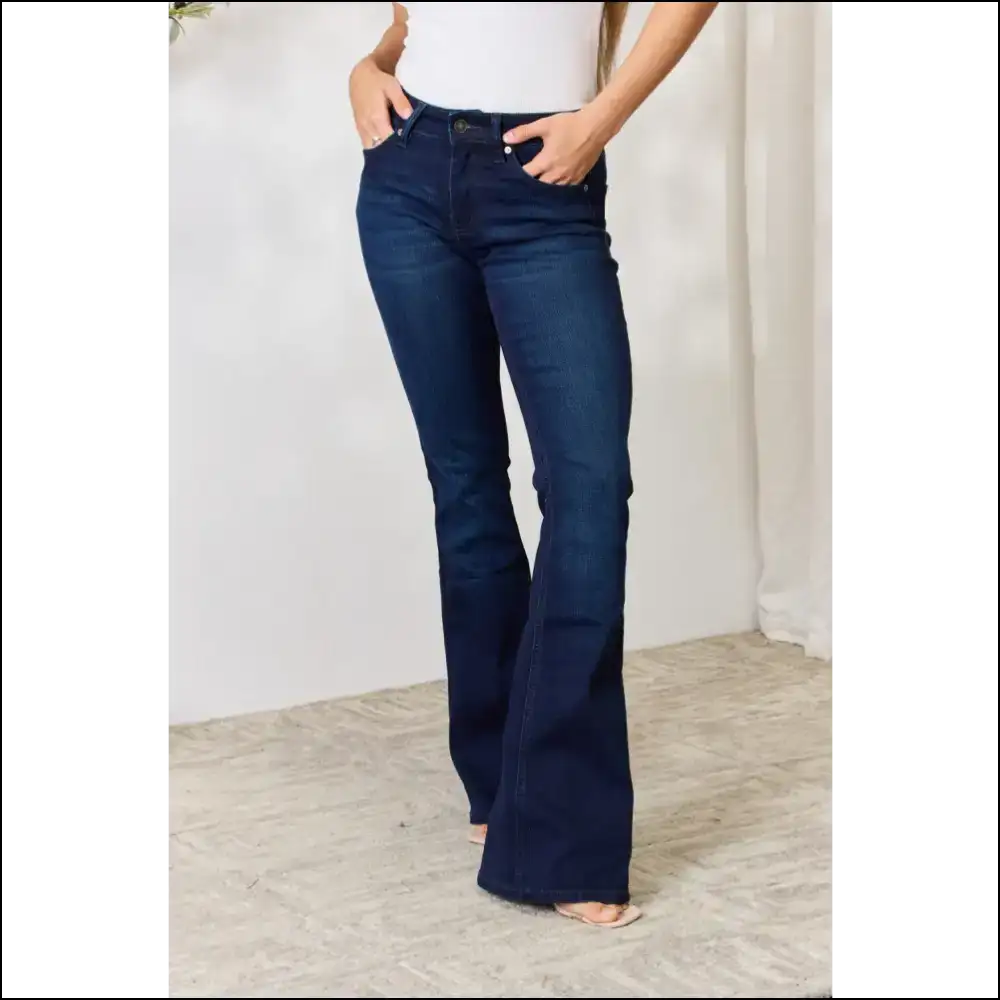 Feeling Fabulous in Kancan Mid Rise Flare Jeans: Confidence with a Side of Sass! π - Jeans on Sale Worldwide Shipping