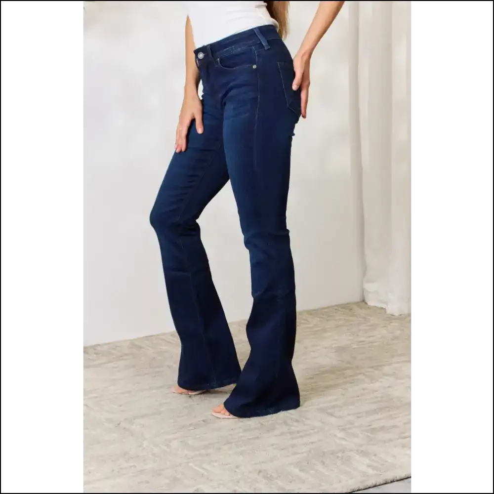 Feeling Fabulous in Kancan Mid Rise Flare Jeans: Confidence with a Side of Sass! π - Jeans on Sale Worldwide Shipping