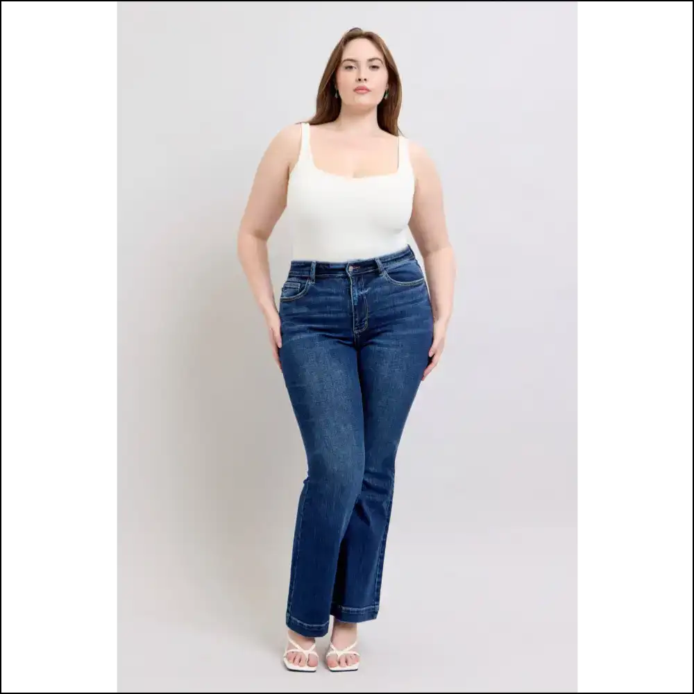 Flare it Up: Judy Blue High Rise Jeans for Friendship Goals! ππ - Dark / 0(24) - on Sale Worldwide Shipping