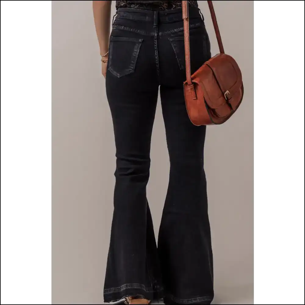 Flare-tastic Adventures in Chic Button-fly Jeans with Needful Things! - on Sale Worldwide Shipping
