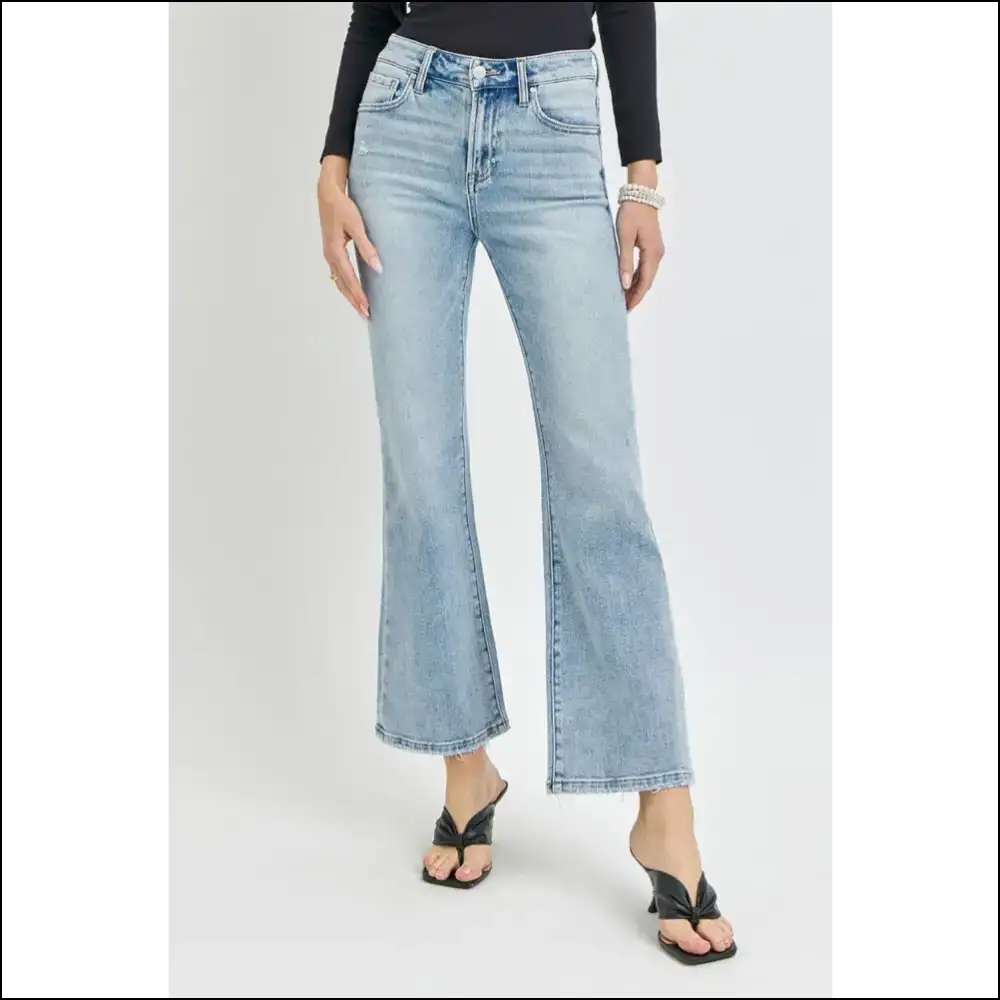 Flare Up the Fun in Needful Things High Rise Ankle Jeans ππ - Light / 1xl - on Sale Worldwide Shipping