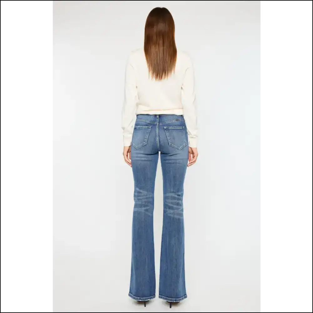 Flare Up your Life: Needful Things Catโs Whiskers High Waist Chic! ๐ป๐ - Jeans on Sale Worldwide Shipping