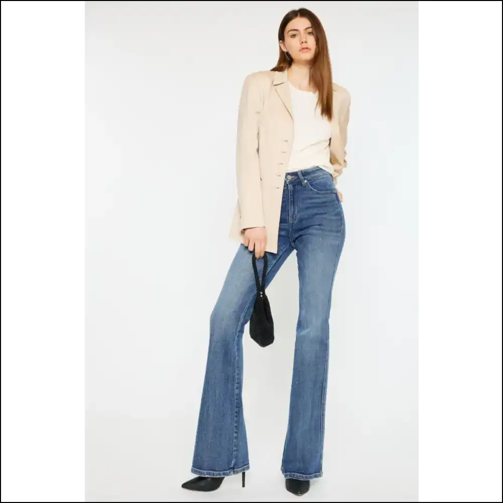 Flare Up your Life: Needful Things Catโs Whiskers High Waist Chic! ๐ป๐ - Jeans on Sale Worldwide Shipping