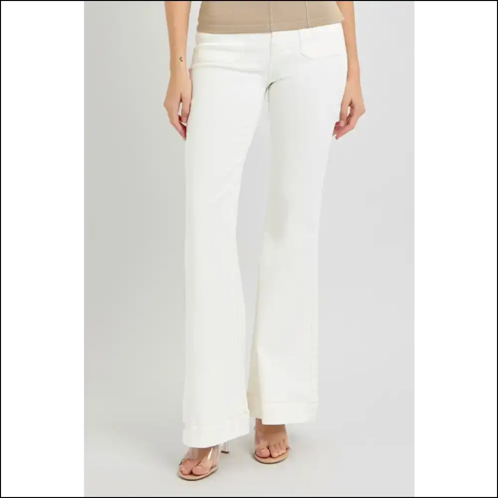 Flare Up your Life with Needful Things High Rise Patch Pocket Jeans! πβ¨ - Jeans on Sale Worldwide Shipping