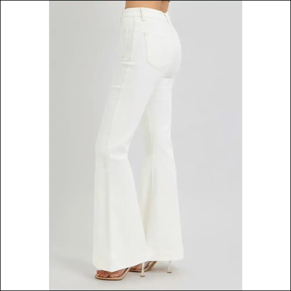 Flare Up your Life with Needful Things High Rise Patch Pocket Jeans! πβ¨ - Jeans on Sale Worldwide Shipping