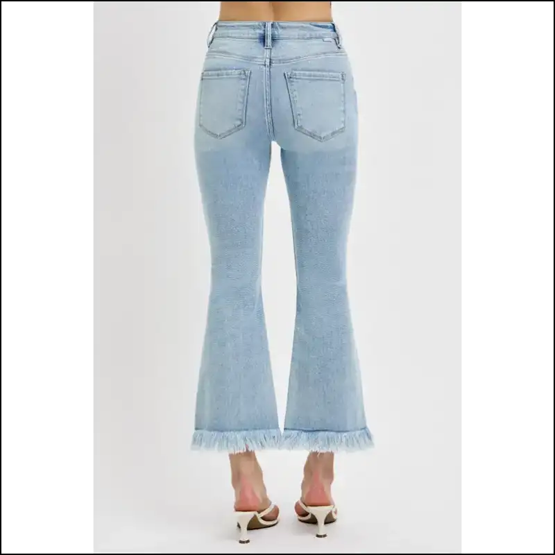 Flare Up your Style with Needful Things Distressed Cropped Jeans π - on Sale Worldwide Shipping