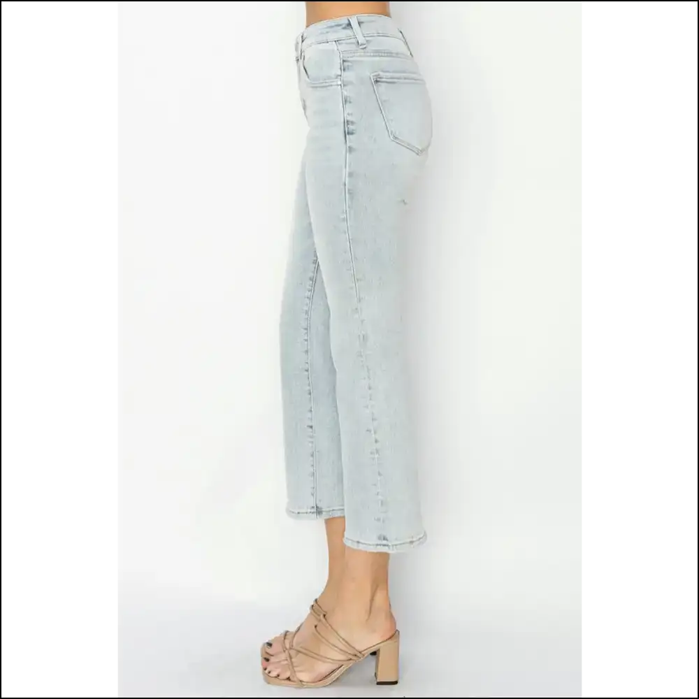 Flaunt it Like you Own in Risen Mid Rise Cropped Flare Jeans ๐๐ - on Sale Worldwide Shipping