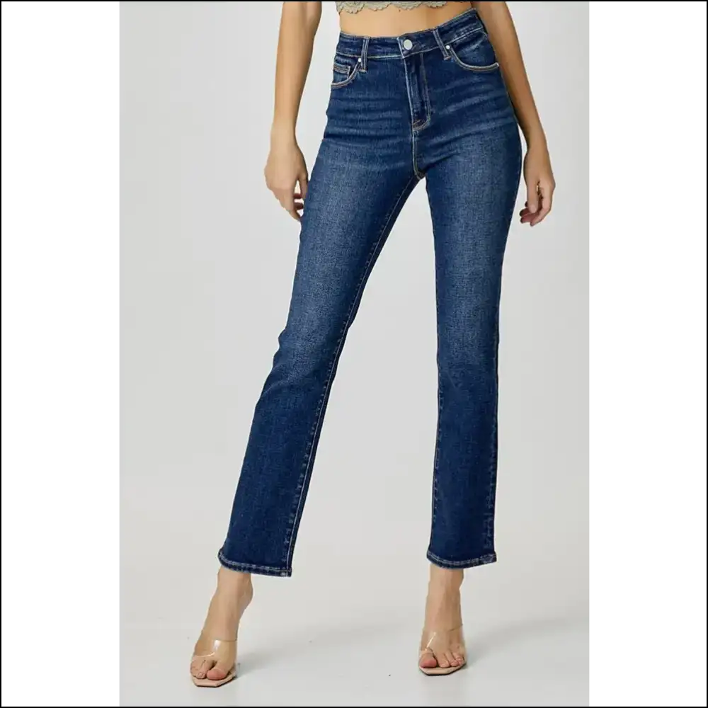 Flaunt your Curves: Needful Things High Waist Straight Jeans are Calling! ππ - Dark / 2xl - on Sale Worldwide Shipping