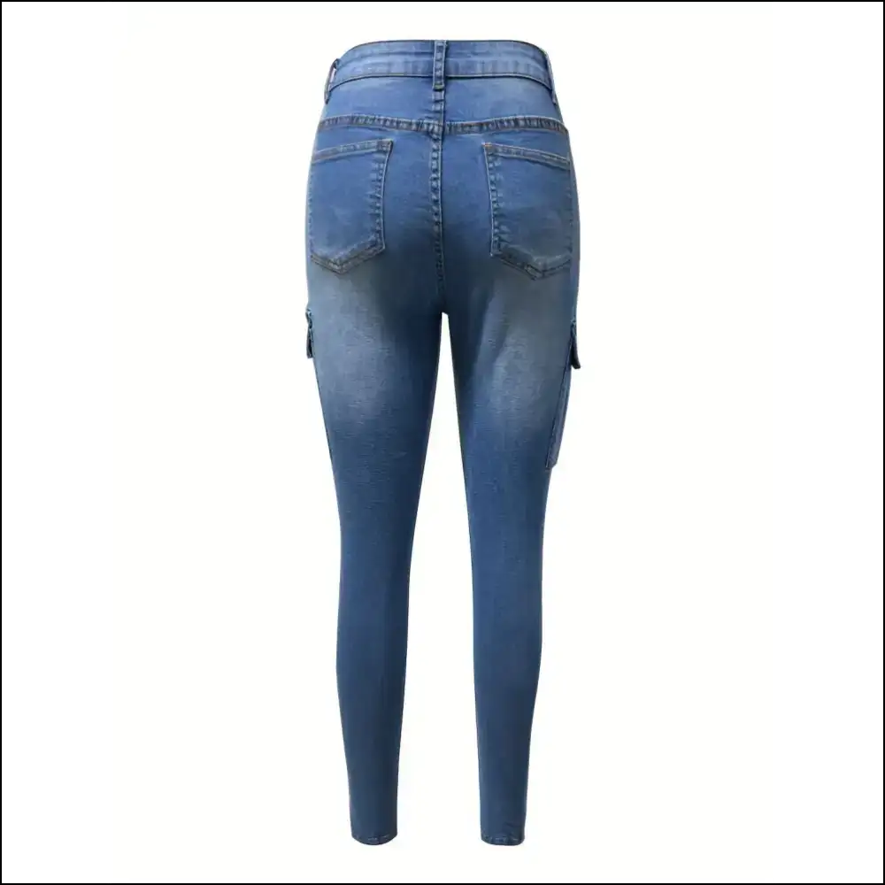Flaunt your Fabulousness in Stylish Skinny Jeans: Pockets for Snacks! ππ - Jeans on Sale Worldwide Shipping