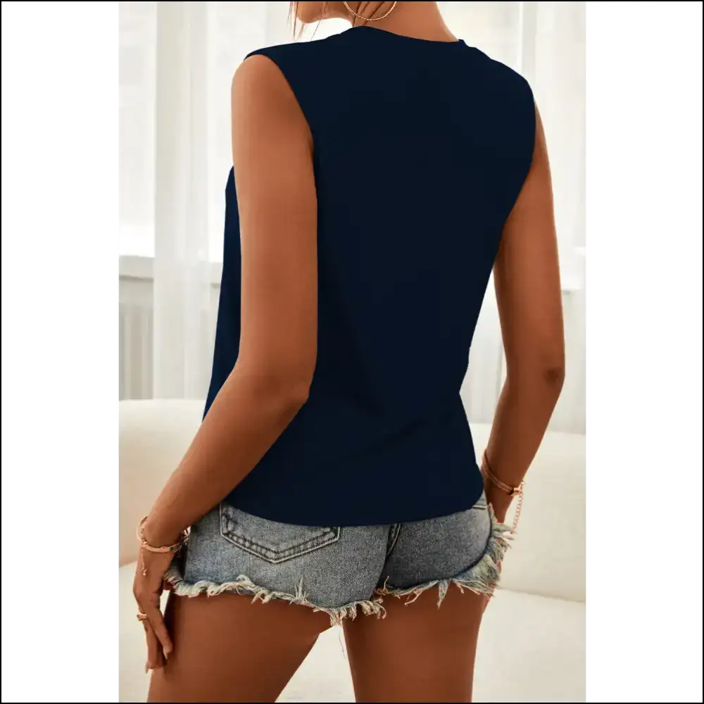 Flaunt your Flaws: Needful Things Chic Cutout Sleeveless for Awkward Bodies! π₯ - Tank Tops on Sale Worldwide Shipping