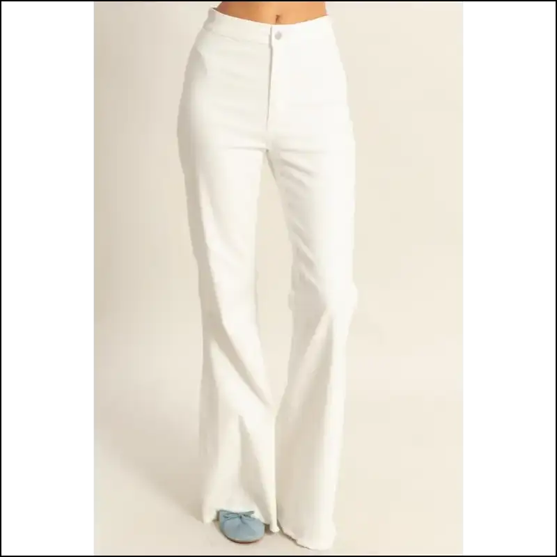 Flirty Flare High-waist Raw Hem: Fabulous & Fierce in Every Stitch! πβ¨ - Jeans on Sale Worldwide Shipping