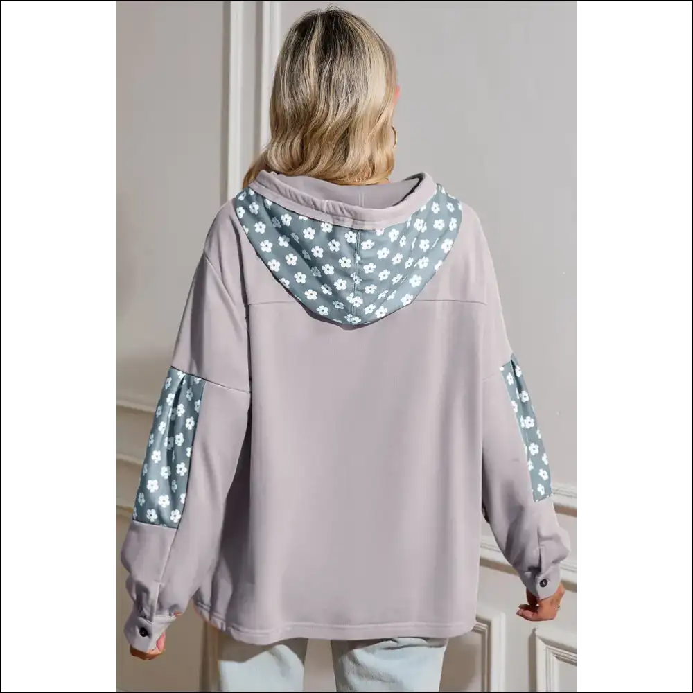 Floral Patchwork Star Hoodie: Cozy Cute Enough π - Needful Things β¨ - Sweatshirts & Hoodies on Sale Worldwide Shipping
