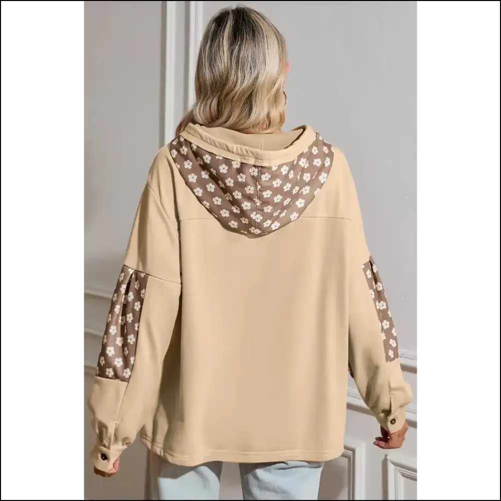 Floral Patchwork Star Hoodie: Cozy Cute Enough π - Needful Things β¨ - Sweatshirts & Hoodies on Sale Worldwide Shipping