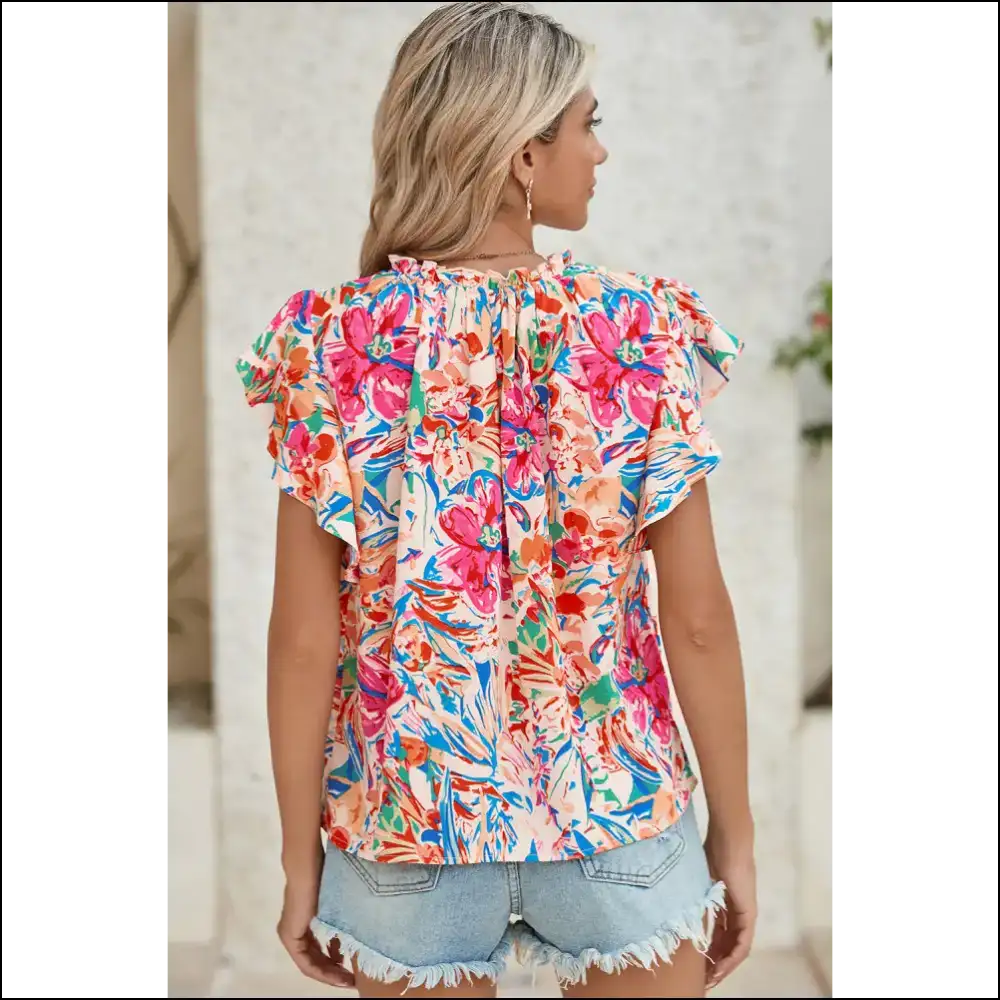 Floral Print Frenzy: Needful Things’ Blouse will Make you Happy 🌼 - Blouses on Sale Worldwide Shipping